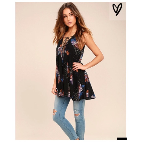 SOLD!!! FREE PEOPLE LOVELY DAY FLORAL PRINT DRESS - Picture 4 of 7